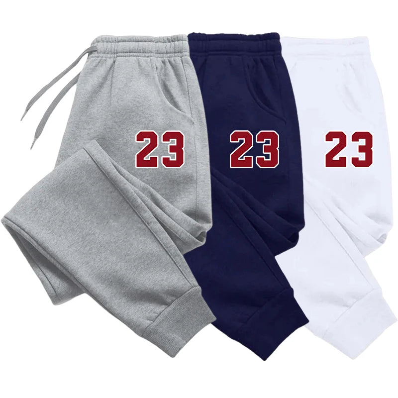 Men's Luxury Print Fleece Sweatpants Warm Jogging Pants Multiple PacksMale Outdoor Trousers Straight Trouse New Autumn Winter Zen fit plus
