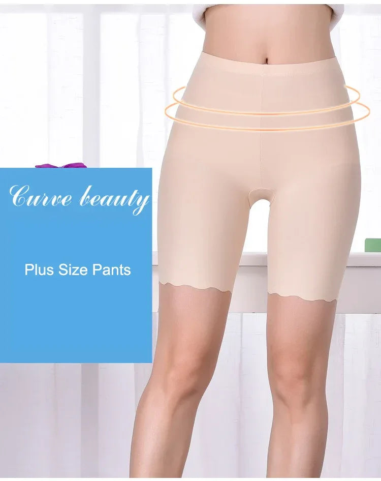 Seamless Safety Short Pants Summer Women Plus Size Boxers For Female Anti Rub Safety Shorts Under Skirt Panties Underwear 3XL - Zen Fit Plus