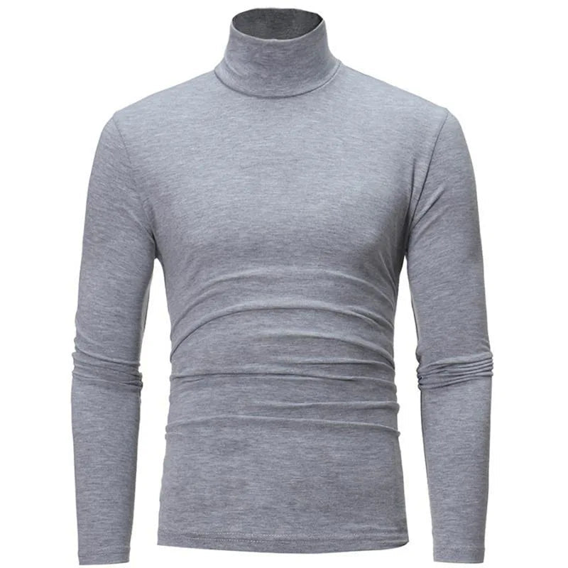 Thermal Underwear Tops Men Spring Clothes Thermal Shirt Autumn Men's Winter Tights High Neck Thin Slim Fit Long Sleeve T-shirt Zen fit plus