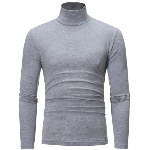 Thermal Underwear Tops Men Spring Clothes Thermal Shirt Autumn Men's Winter Tights High Neck Thin Slim Fit Long Sleeve T-shirt Zen fit plus