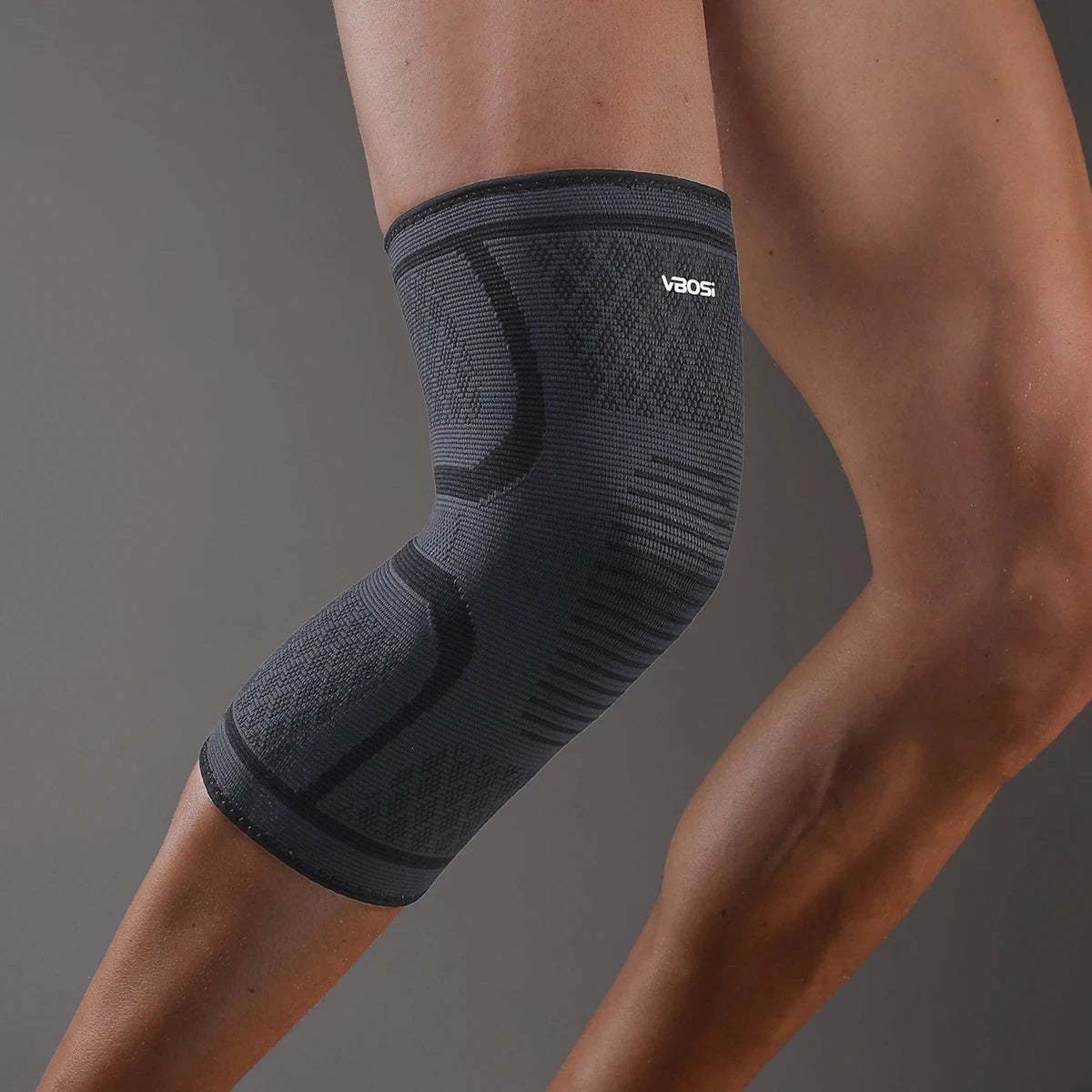 1 Pc Elastic Breathable Compression Knee Support Sleeve for Basketball Running Cycling Zen Fit Plus