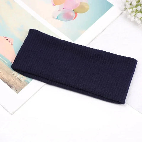 Sports Cycling Wash Face Hairbands Soft Korean Cotton Knitted Headband For Women Girls Bandanas Fashion Hair Accessories Zen Fit Plus