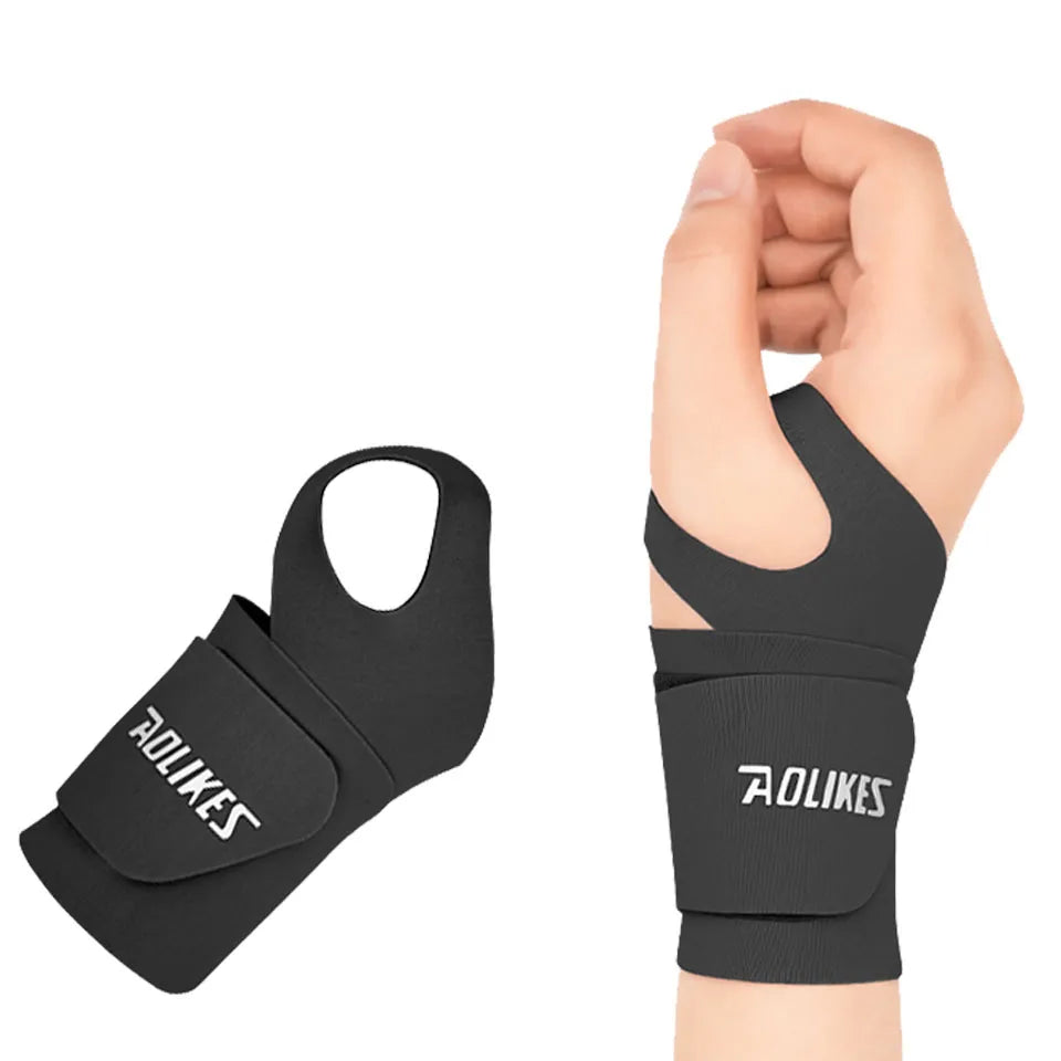 AOLIKES Ultra Thin and Soft Wrist Brace Wrist Wraps for Men and Women, Adjustable Wrist Support for Basketball Tennis Badminton Zen Fit Plus