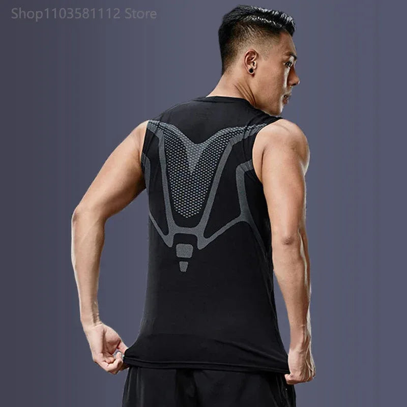 Men's Running Compression Shirts Short Sleeve Sport Gym Tees Fitness Quick Dry Sweatshirt Jogging Tracksuit Athletic Shirt Tops - Zen Fit Plus