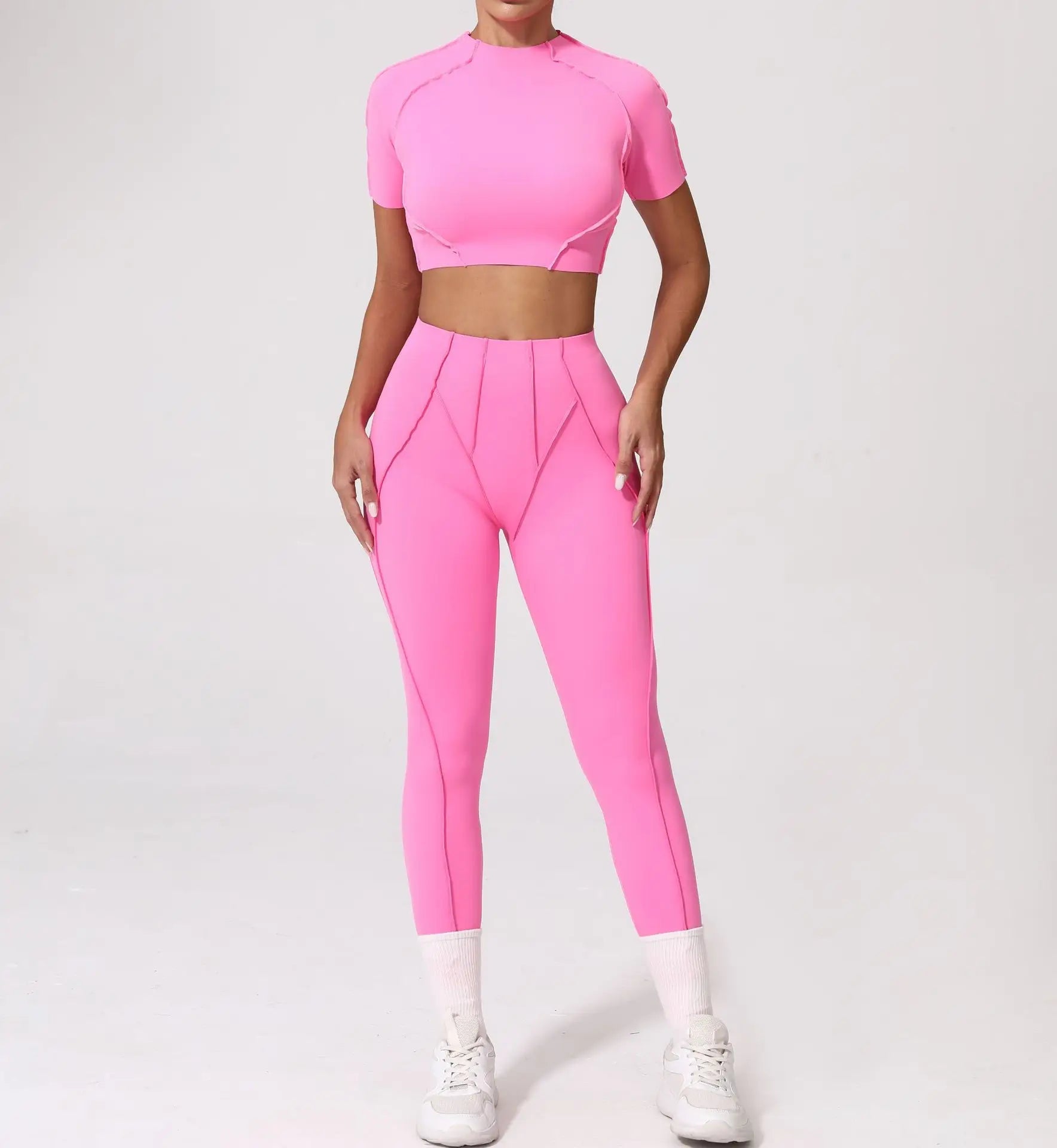 2025 Women Nude Straps Yoga Sets Squat Proof Sports Bra Workout High Waist Leggings Fitness Pant Female Active Wear Suits Zen fit plus