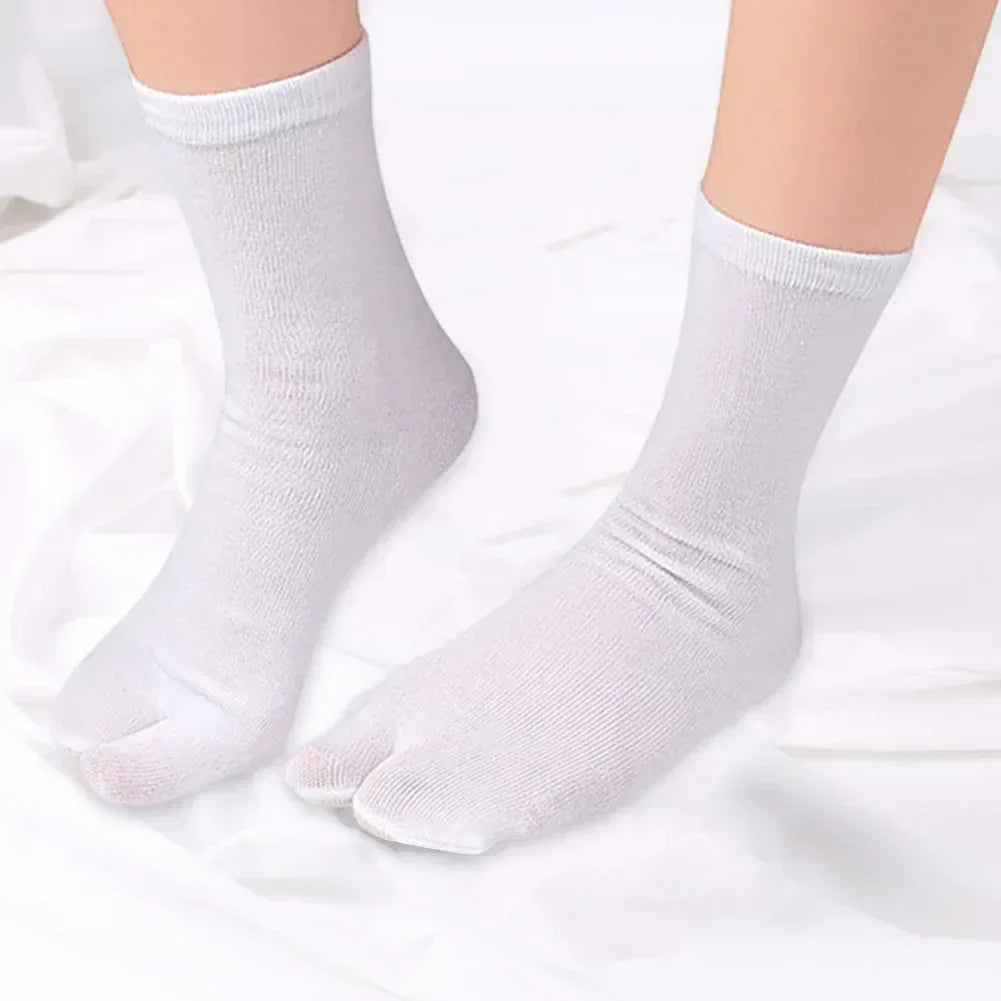 1-5PCS Women/Men Unisex Japanese Kimono Flip Flop Sandal Split Two Toes Sock Tabi Geta Cotton Socks New Arrival - Zen Fit Plus