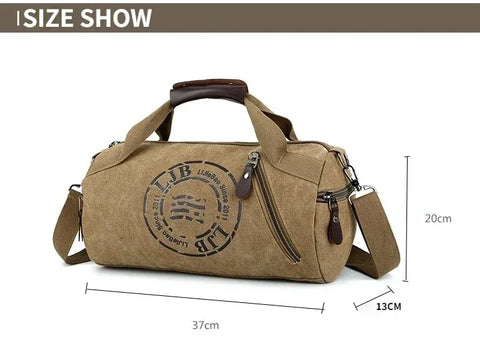 Male Canvas Sport Bag Durable Multifunction Handbag Men Training Gym Bags Women Fitness Shoulder Bag Outdoor Sporting Backpack - Zen Fit Plus