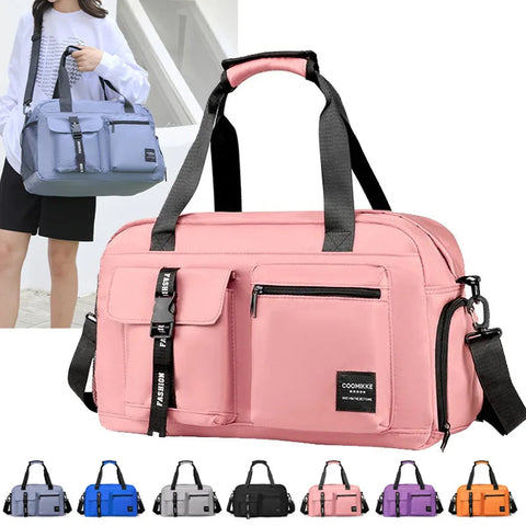 Large Fitness Bag Sports Handbag Women Dry Wet Shoes Pocket Single Shoulder Crossbody Swimming Yoga Gym Travel Backpack Duffel Zen fit plus