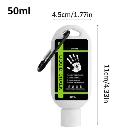 30/50/100ml Sports Liquid Chalk Magnesium Powder Fitness Weight Lifting Non-slip Cream Grip Weight Lifting Climbing Gym Sports Zen fit plus