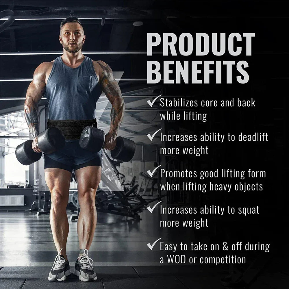 Weight Lifting Belts for Men and Women - Weight Lifting Core & Lower Back Support Workout Waist Belt for Weightlifting, Fitness - Zen Fit Plus