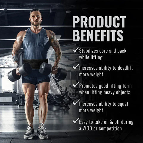 Weight Lifting Belts for Men and Women - Weight Lifting Core & Lower Back Support Workout Waist Belt for Weightlifting, Fitness - Zen Fit Plus