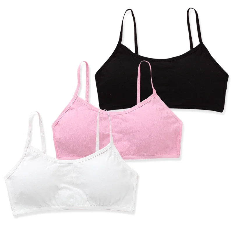 3pc/Lot Kids Cotton Training Bra Girls Teens Underwear for Teenagers Lingerie Underwear 8-15T Zen Fit Plus