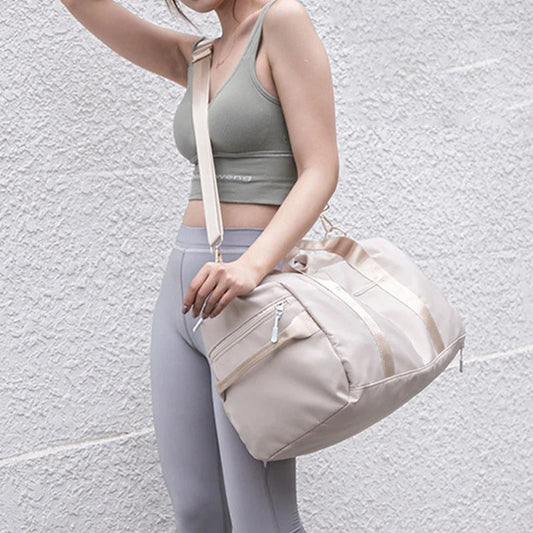 Gym Bag for Women with Shoe Compartment Durable Lightweight Yoga Large Handbag Zen fit plus