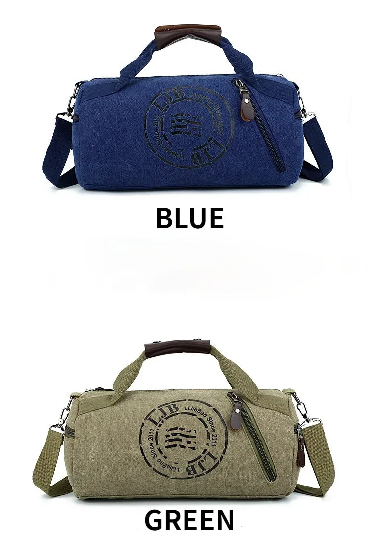 Male Canvas Sport Bag Durable Multifunction Handbag Men Training Gym Bags Women Fitness Shoulder Bag Outdoor Sporting Backpack - Zen Fit Plus