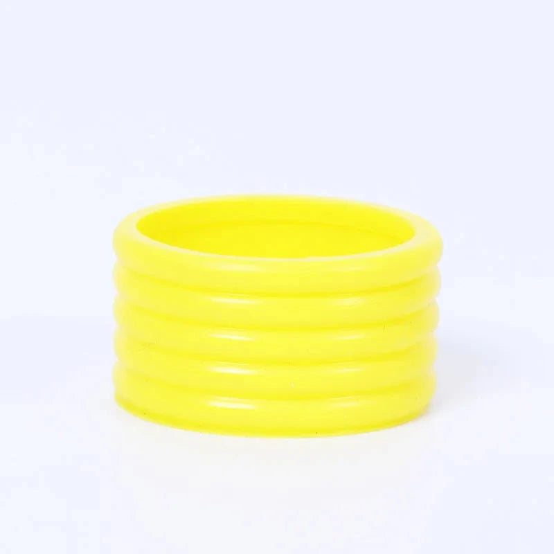 Silicone Tennis Racket Grip Ring Handle Closure Rubber Sweat-absorbing Band Fixed Stretchable Handle Tennis Accessories 4Pcs Zen Fit Plus