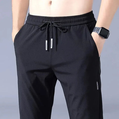 Men's Running Pants Sportswear Jogging Sweatpants Quick Dry Thin Tracksuit Elastic Gym Fitness Trousers Training Sport Pants Men - Zen Fit Plus