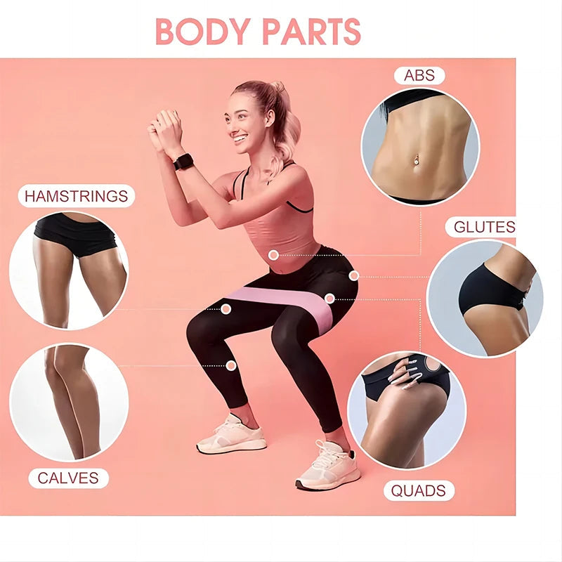 Elastic Bands Fitness Resistance Bands Yoga Pilates Hip Circle Expander Bands Gym Training Home Workout Equipment Zen fit plus