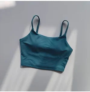 Small Sling Vest Integrated Fixed Gathering Sports Underwear Women's Bra Beauty Back Training Fitness Bra Summer Clothing Suit Zen fit plus