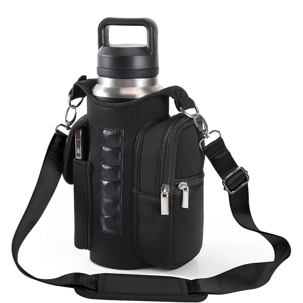 Magnetic Gym Bag Water Bottle Bag Sling Bag Crossbody Water Bottle Pouch Water Bottle Carrier Bag for Men Women Zen fit plus