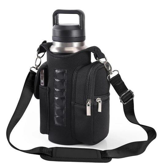 Magnetic Gym Bag Water Bottle Bag Sling Bag Crossbody Water Bottle Pouch Water Bottle Carrier Bag for Men Women Zen fit plus