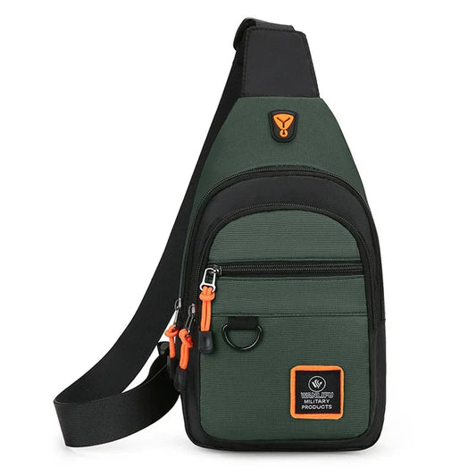 Chest Bags Men's One Shoulder Crossbody Bag Large Capacity Outdoor Sports Leisure Fashion Small Shoulder Bag Backpack Men's Zen fit plus