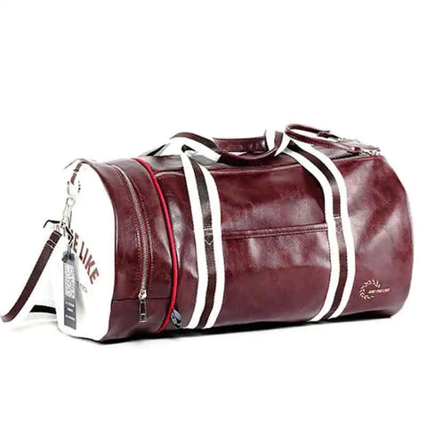 Sport Gym Bag for Women Men Shoulder Bags With Shoes Storage Pocket Fitness Training Waterproof Leather Travel Bag Handbag Daily Zen fit plus