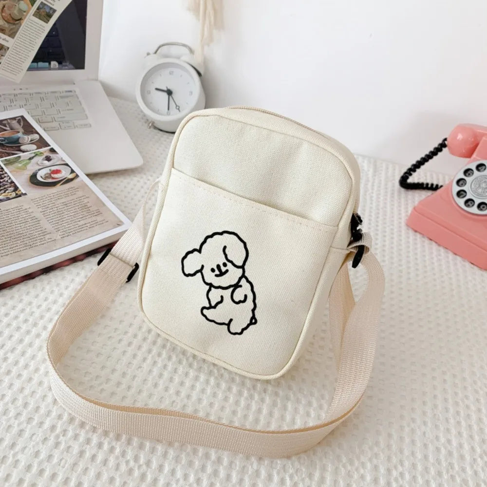 Black White Khaki Crossbody Bags High Quality Oxford Cloth Minimalists Tote Bag Long Shoulder Strap Travel Storage Men Women Zen fit plus