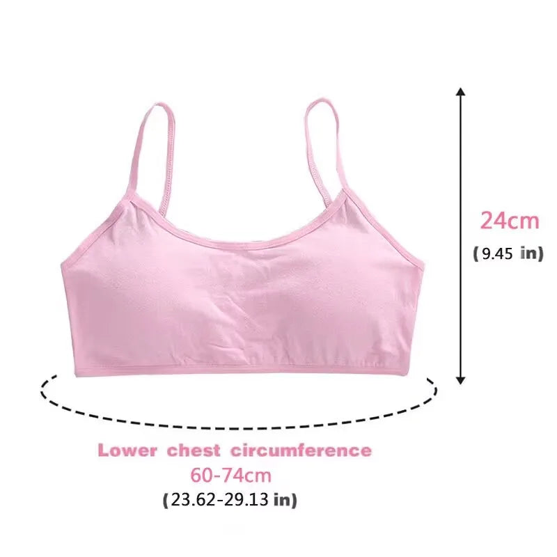 3pc/Lot Kids Cotton Training Bra Girls Teens Underwear for Teenagers Lingerie Underwear 8-15T Zen Fit Plus