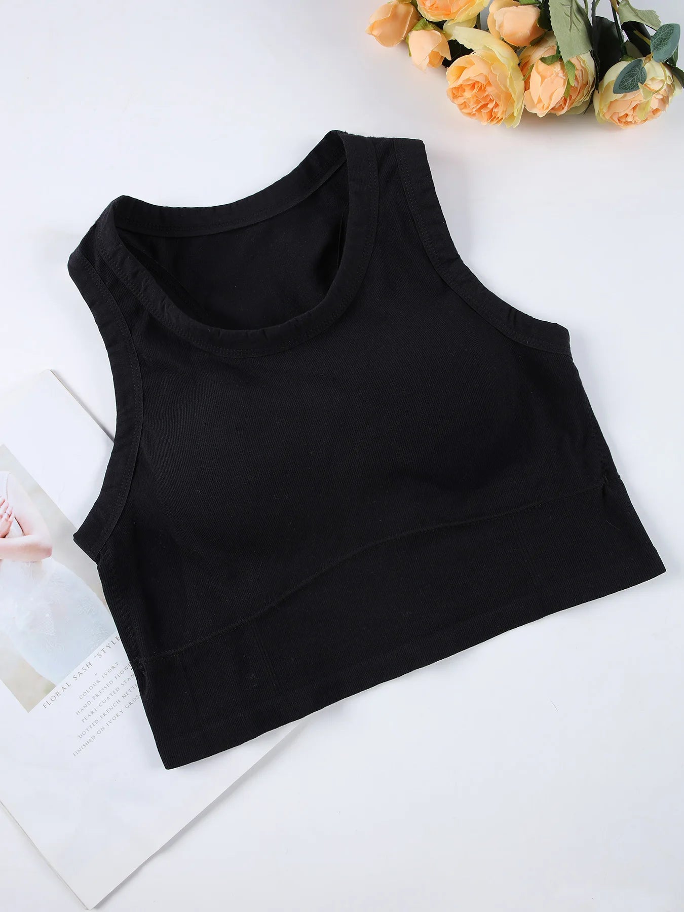 1/2 PCS Back Sports Bra Women Sleeveless Vest Beautiful Slim Tube Top Underwear With Bra Pads Undershirt Elastic Korean Crop Top Zen fit plus