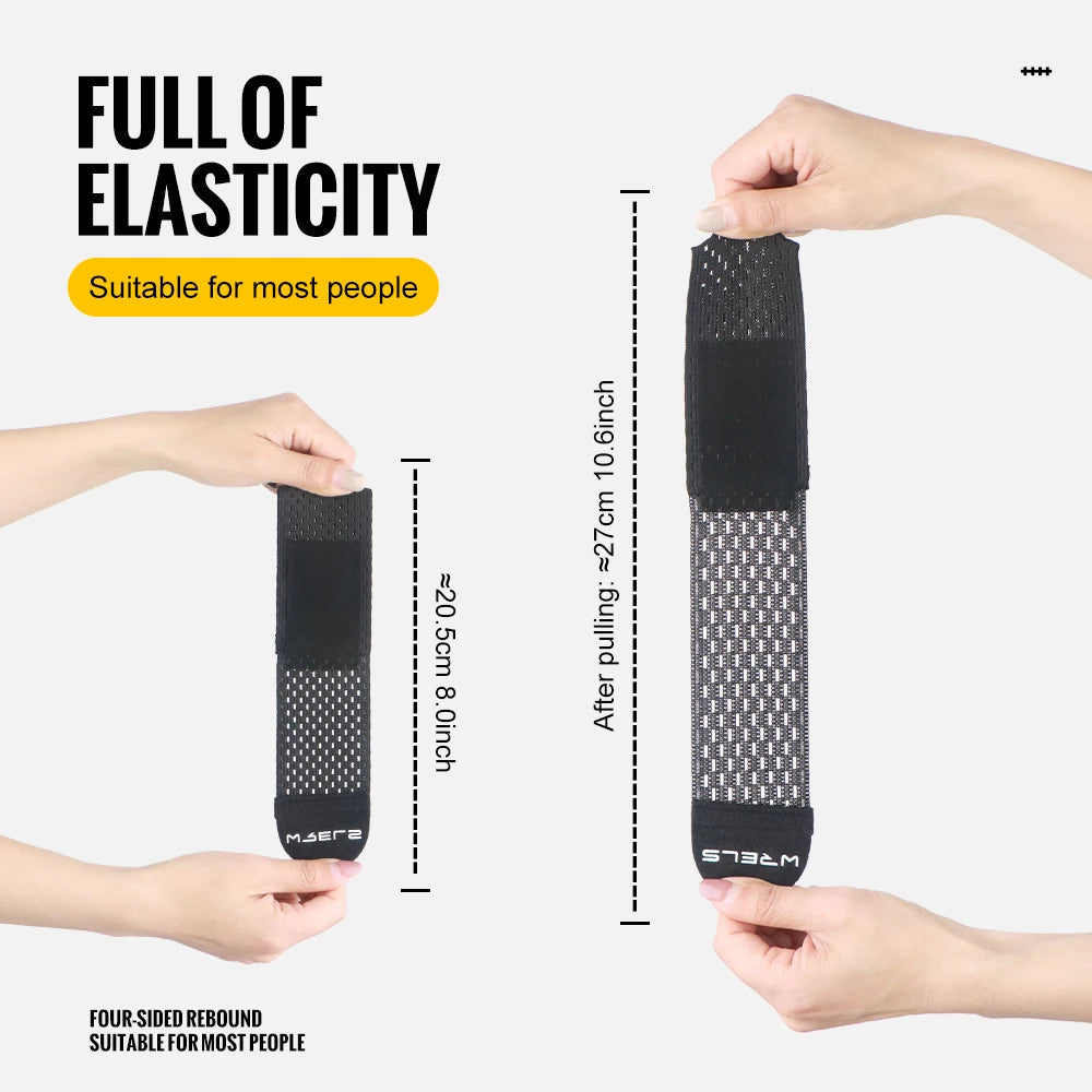 WRELS Wristband Wrapping Compression Sports Elastic Adjustable Wrist Guard Support Basketball Weight Training Wrist Wraps Zen Fit Plus