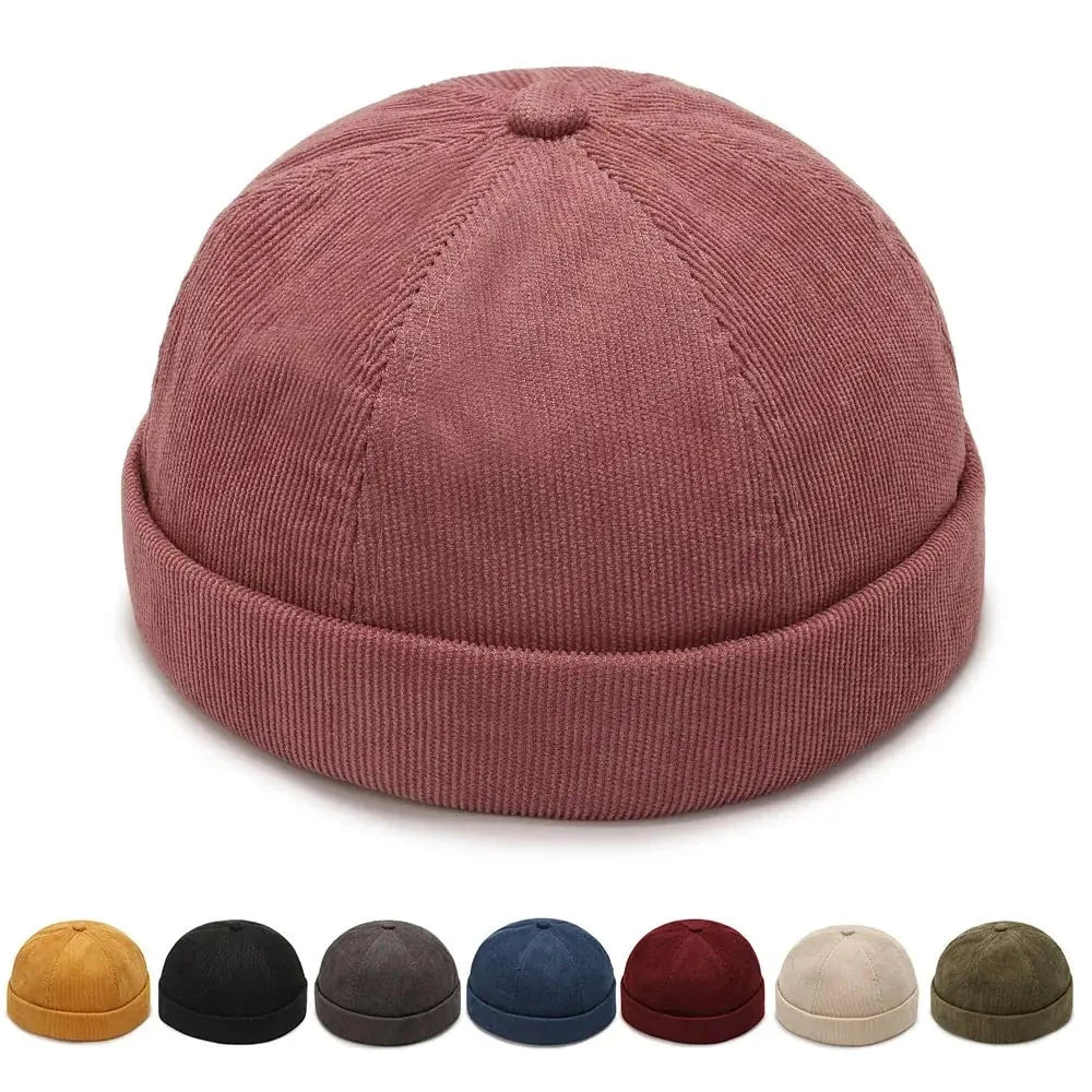 New Four Seasons Hats, Tide Melon Skin Hats, Beanie Landlord Hats, Spring And Autumn Versatile Hip Hop Hats, Round Hats, Casual Zen Fit Plus