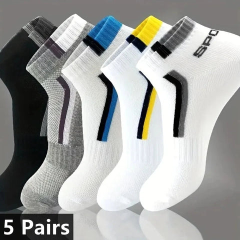 20/10/6/5/4/3/1pairs Men's Fashion Cotton Breathable Comfortable Ankle Socks, Men's Summer Socks Zen fit plus