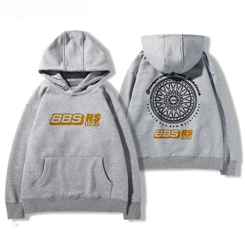 2024bbs Wheel Printed Hoodie Men's and Women's Car Modification Culture Four Seasons All Loose Casual Jacket Breathable Light - Zen Fit Plus