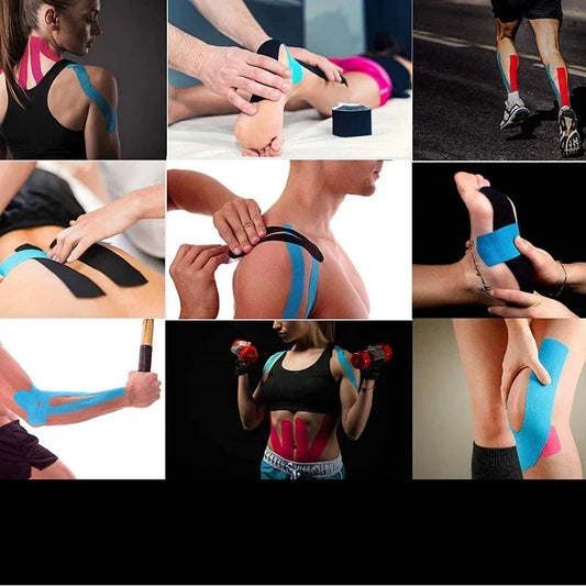 5cmx5m Kinesiology Elastoplast Tape Muscle Bandage Sports Cotton Elastic Adhesive Strain Injury Tape Knee Pain Relief Stickers Zen fit plus
