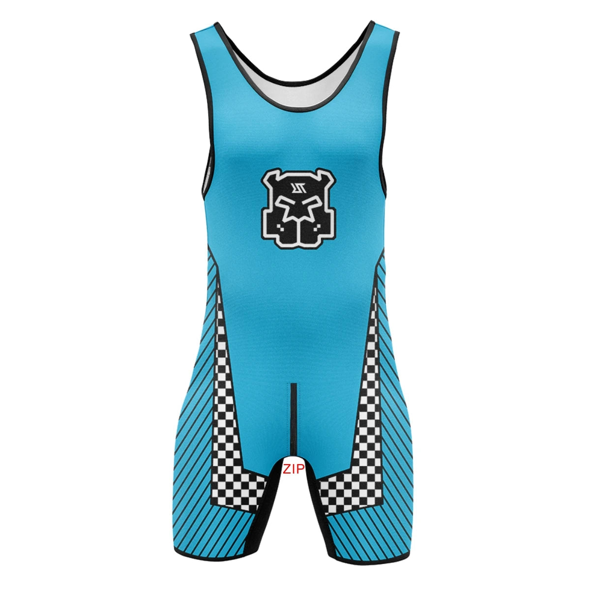 Mens Wrestling Singlets Front And Back Zipper Dog SexyMan Bodysuits RT One-Piece Undershirts Powerlifting Sleeveless Sleepwear Zen fit plus