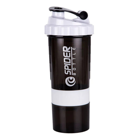 3 Layers Shaker Protein Bottle Powder Shake Cup Large Capacity Water Bottle Plastic Mixing Cup Body-Building Exercise Bottle Zen fit plus