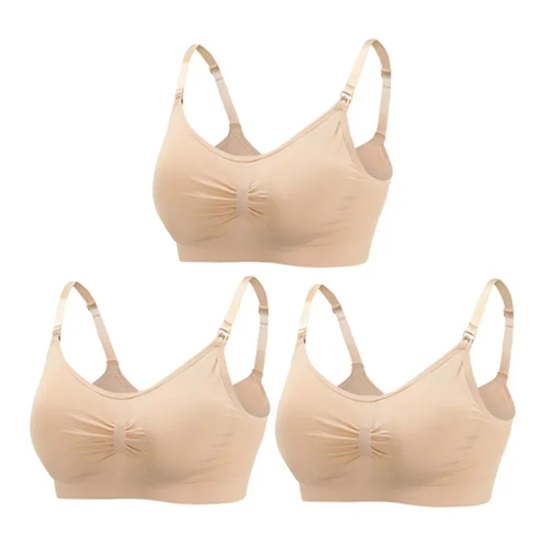 3PC/lot Maternity Nursing Bras Cotton Breastfeeding Pregnant Women Pregnancy Underwear Breast Feeding Bra Clothing Lactancia Zen Fit Plus