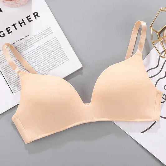 Women Seamless Bra Sexy No Wire Push Up Underwear Girls Students Breathable Thin 10 Colors Bras Female's Bra Breathable Gathered Zen fit plus