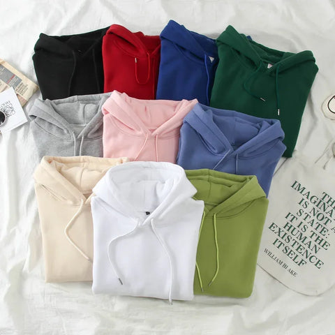 Men's and Women's Solid Color Pocket Hoodies Sports Fitness Sweatshirts Fashionable Casual Pullovers Multi Color - Zen Fit Plus