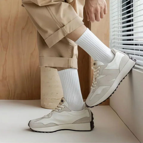 1/5 Pairs Thicken Cotton Men's Socks Solid Bottom Long Socks Black White Sport Socks Male Casual Harajuku Casual Basketball Sox - Zen Fit Plus