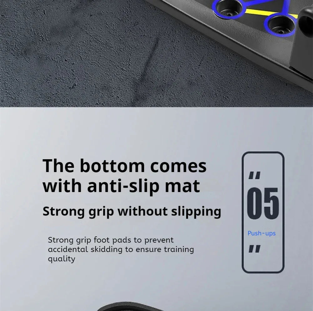 Foldable Multi-Functional Push Up Board Chest Abs Training Equipment Portable Home Gym Fitness Tool for Men Core Workout - Zen Fit Plus