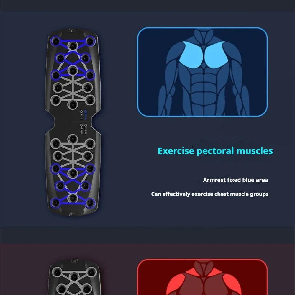 Foldable Multi-Functional Push Up Board Chest Abs Training Equipment Portable Home Gym Fitness Tool for Men Core Workout - Zen Fit Plus