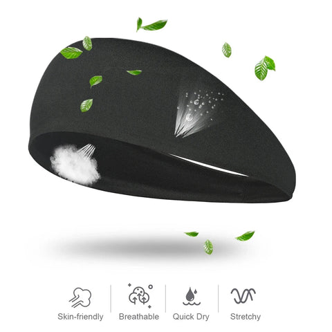 Elastic Sweat Sweatband Breathable Hair Band Cationic Fabric Men Fashion Headband Hair Accessories Moisture Wicking Women Girls Zen Fit Plus