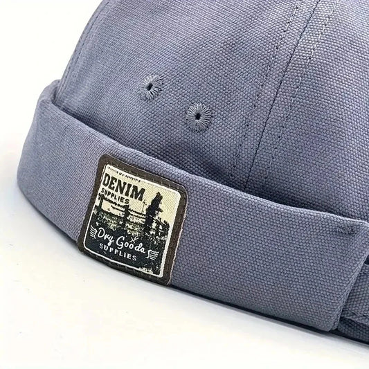Dome Melon Cap Men Women Fashion Vintage Brimless Hat Hip Hop Landlord Hat Unisex Skullies Beanie Solid Color Docker Cap Zen Fit Plus
