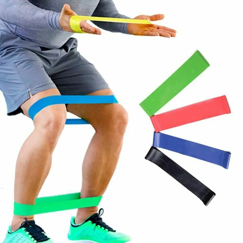 Various Color Yoga Sport Resistance Bands gym equipment TPE Home Fitness Elastic Bands Pilates strength training   workout Zen fit plus