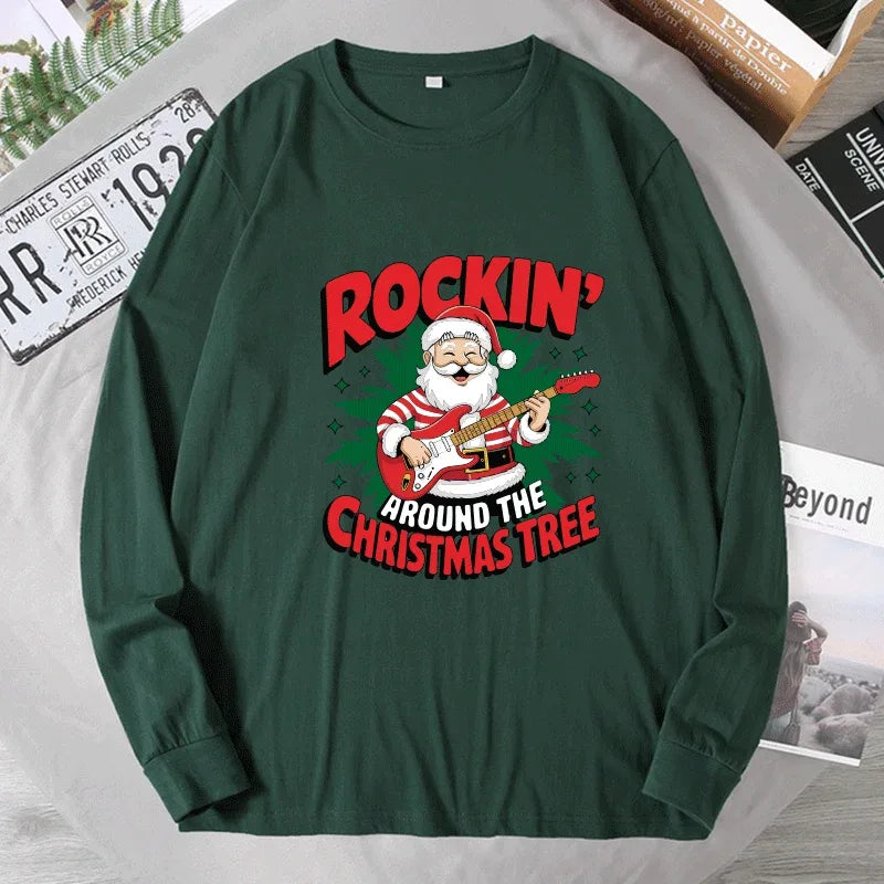 Men's Christmas Sweatshirts Plus Size 1XL-7XL Xmas Funny Hoodie Tops Adult Autumn Pullover Shirts Male Clothing 110-190KG - Zen Fit Plus