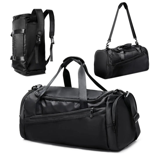 Likros Sports Gym Bag Travel Duffel Bag with Shoes Compartment for Men Women 40L Lightweight Foldable Duffel Bag Workout Bag Zen fit plus