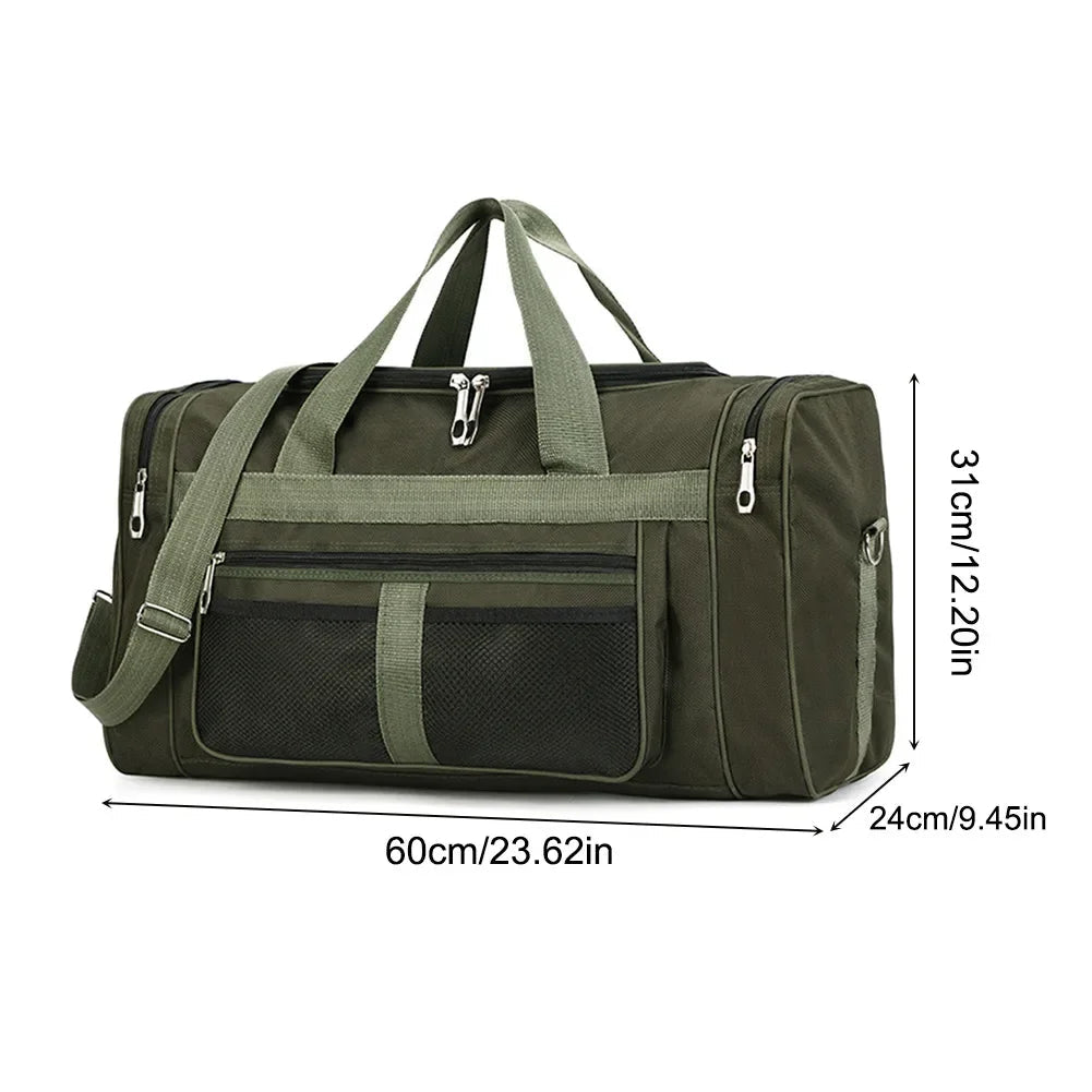 Oxford Dry Wet Separation Bags Large Capacity Portable Gym Bags Multifunctional Wear-resistant Side Zippers for Travel Swimming Zen fit plus