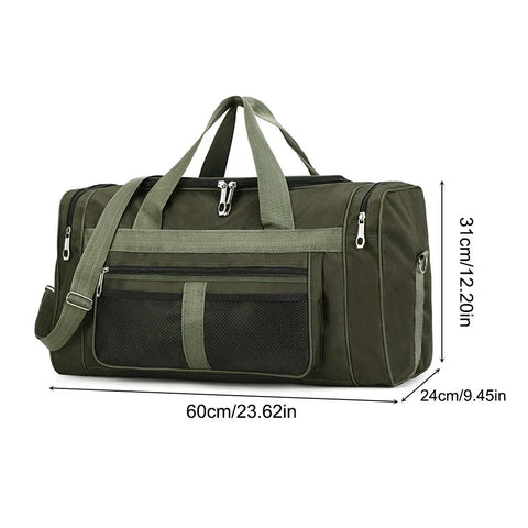 Oxford Dry Wet Separation Bags Large Capacity Portable Gym Bags Multifunctional Wear-resistant Side Zippers for Travel Swimming Zen fit plus