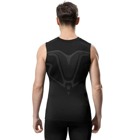 Compression Tank Top Men Gym Shirt Sleeveless Quick Dry Printing Sportswear Male Fitness Bodybuilding Vest Workout Muscle Top Zen fit plus